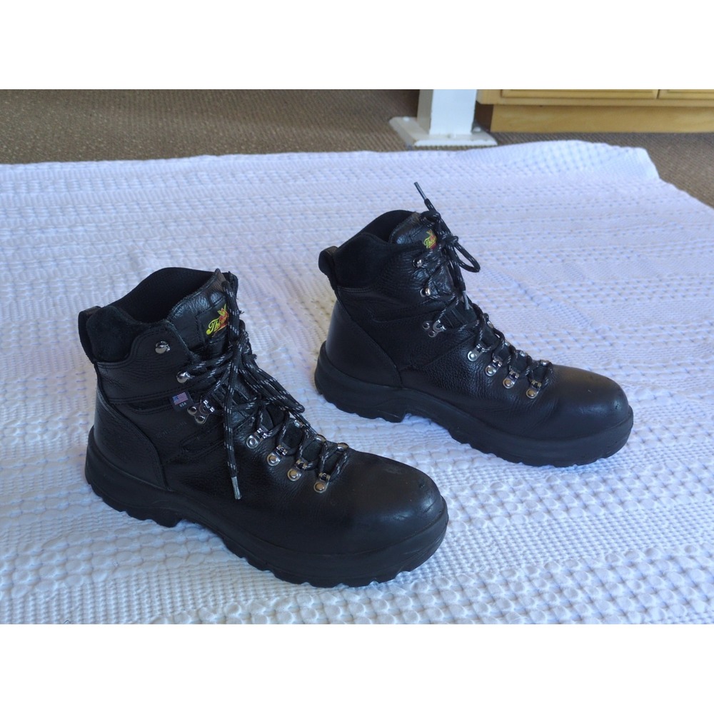Thorogood 6" Steel Toe WP Union Series Work Boot Waterproof USA Sz 11 D Black